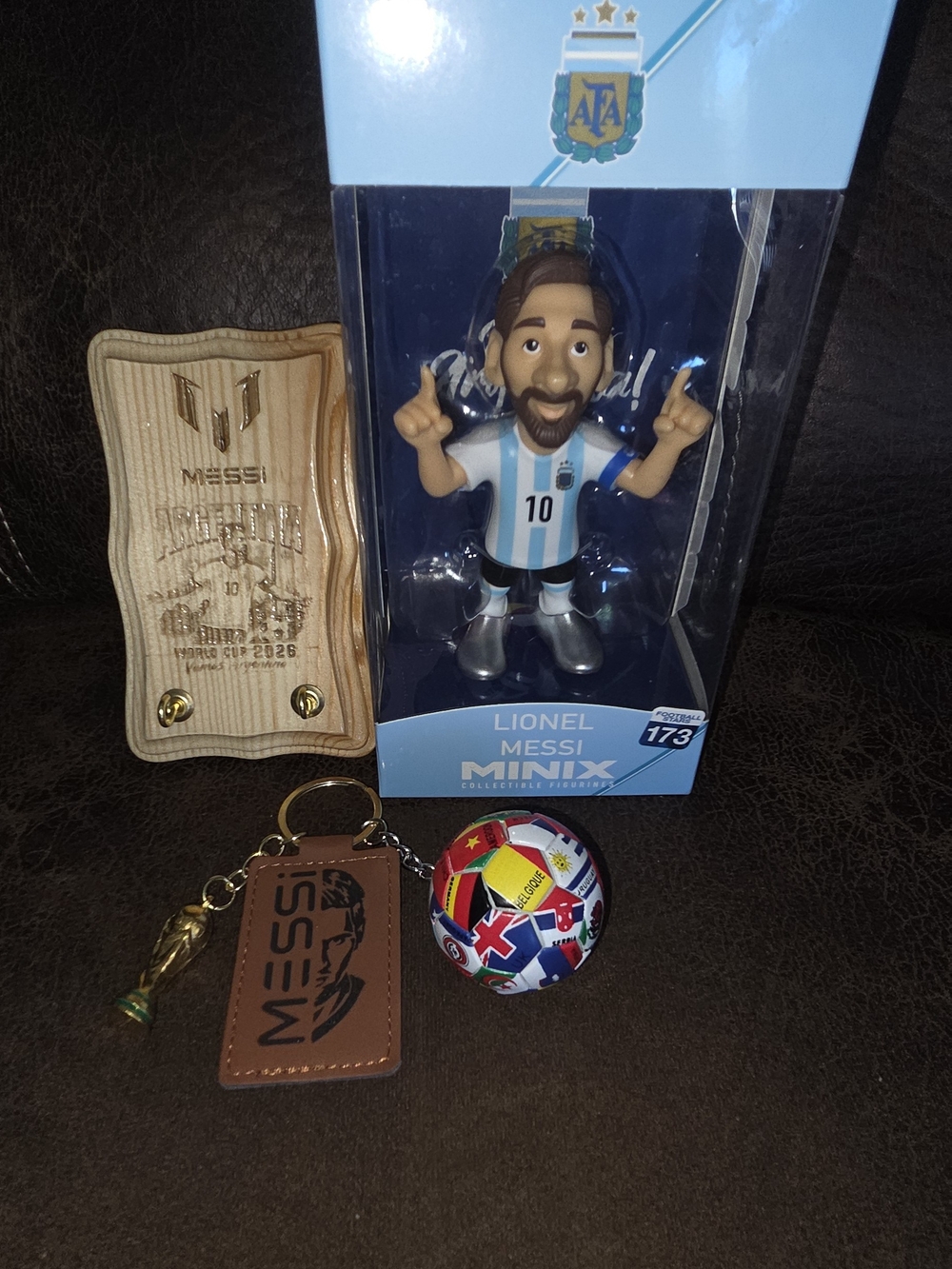 Lionel Messi Minix Figure - Argentina Jersey (Blue & White)